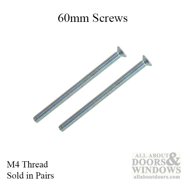 Aftermarket Machine Screw Pair for Handlesets - M4 x 60mm Breakaway