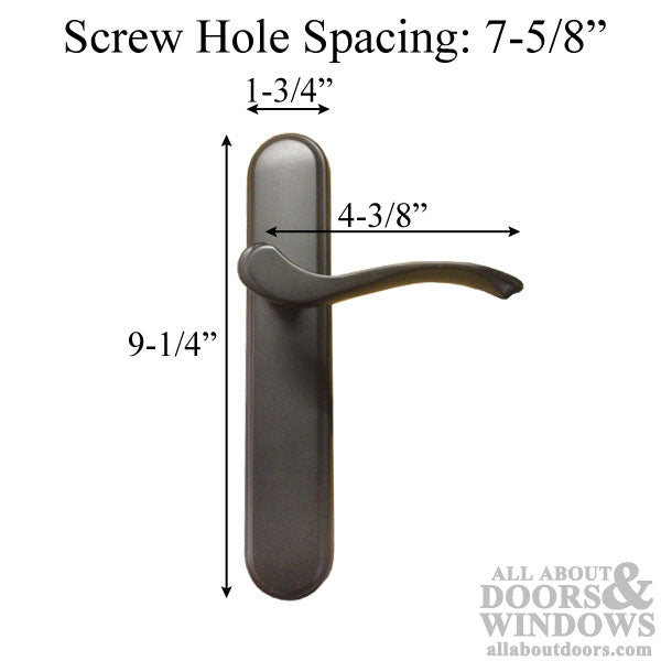 Amesbury 400 Series Inactive Handleset for Multipoint Doors – 92mm PZ, Oil Rubbed Bronze