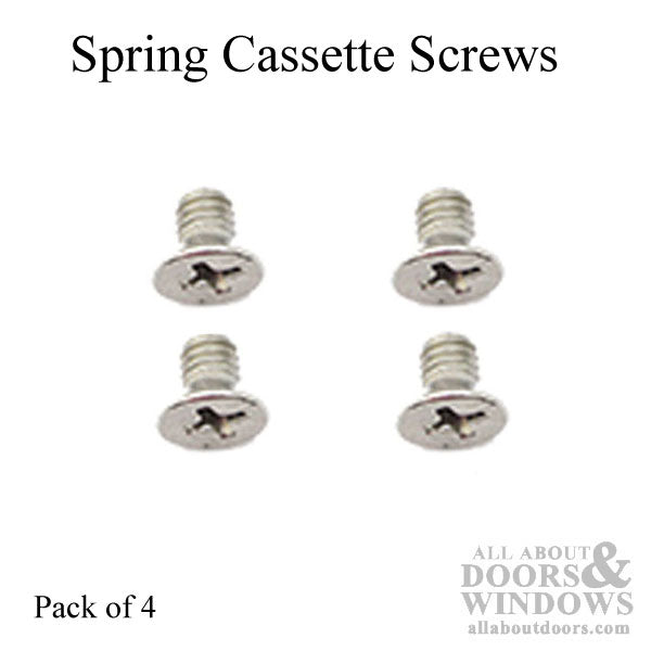 Spring Box Cassette Screws for Mariani Hardware – 4 Pack