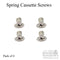 Spring Box Cassette Screws for Mariani Hardware – 4 Pack