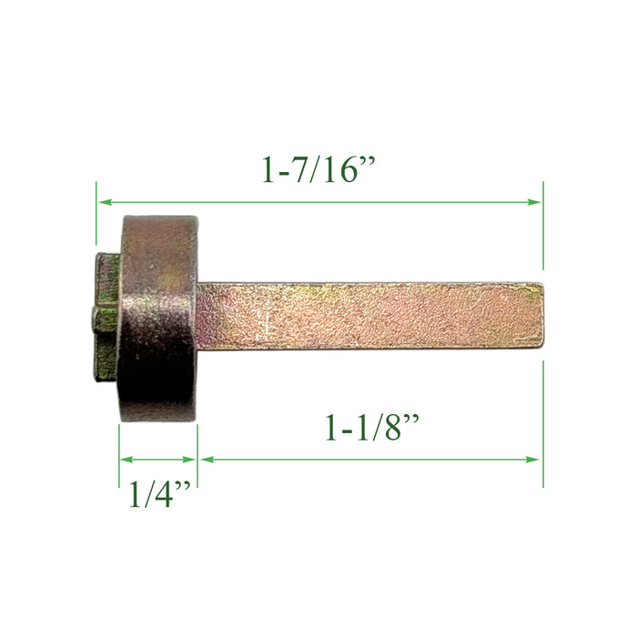 Flat Tail Piece Actuator for Andersen Multipoint Doors – 1-3/16" Tail Piece