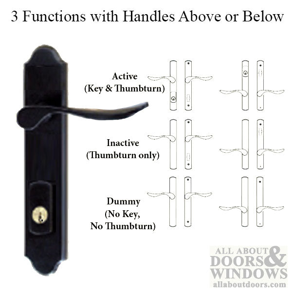 G-U Venice Active Handleset Trim – 45mm Backset, 92mm PZ