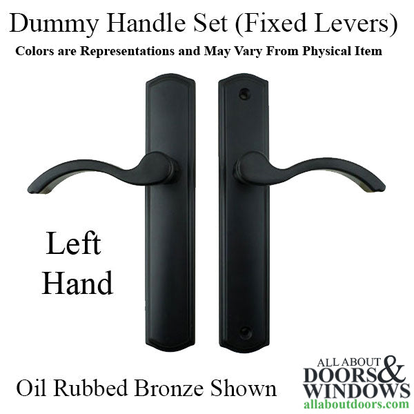 100 Series Regency Dummy Lever – Left Hand, Arched Plate