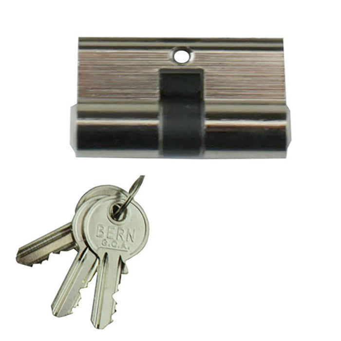 Ameristar Euro Profile Lock Cylinder – 60mm, Chrome, Keyed Alike