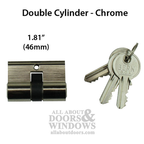 Euro Profile Lock Cylinder for Gate Locks – 46mm, Chrome