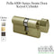 Pella 6000 Series Replacement Key Cylinder – 270° Euro, Schlage Keyway, Polished Brass