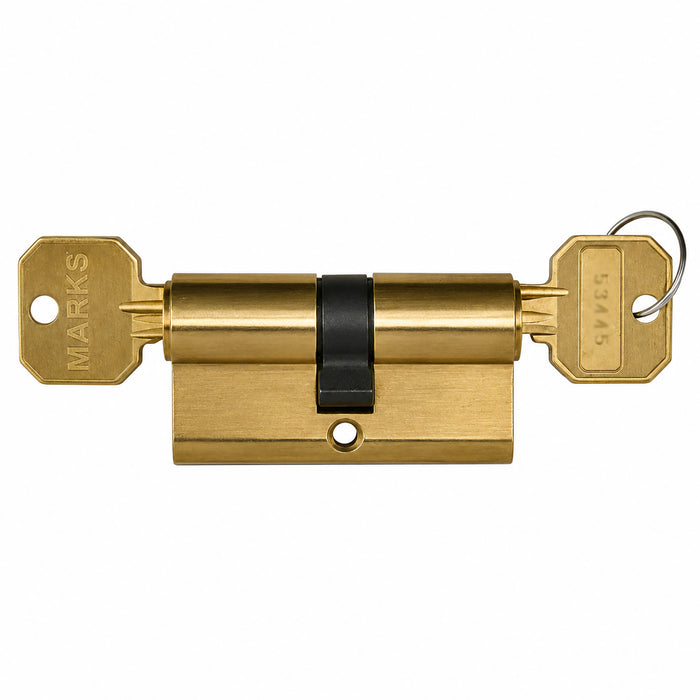 Marks Euro SlimLine Profile Cylinder – 60mm, KW1 Keyway, Double Cylinder