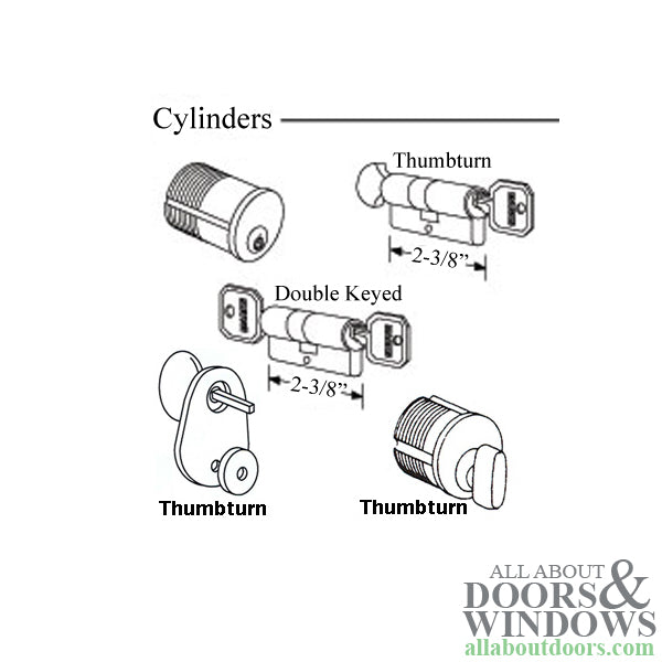 Marks Euro SlimLine Profile Cylinder – 60mm, KW1 Keyway, Double Cylinder