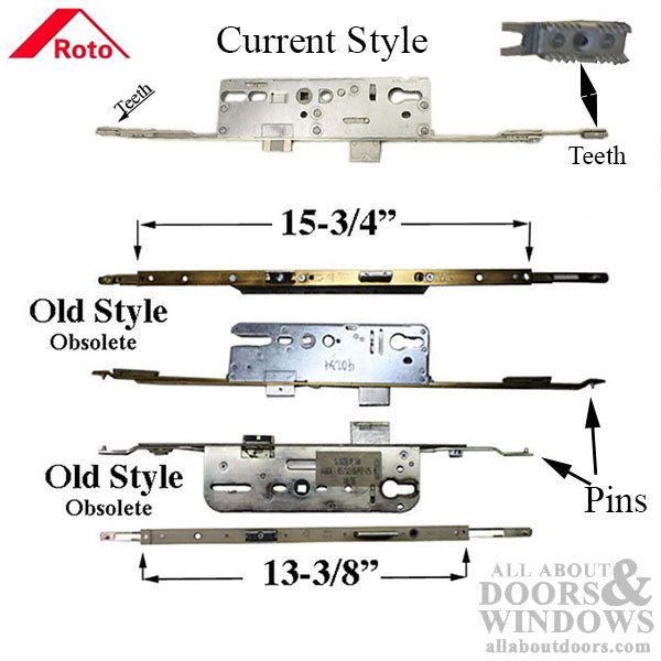Roto Multipoint Lock Gearbox – 35mm Backset, 92mm PZ, Alligator Teeth Style