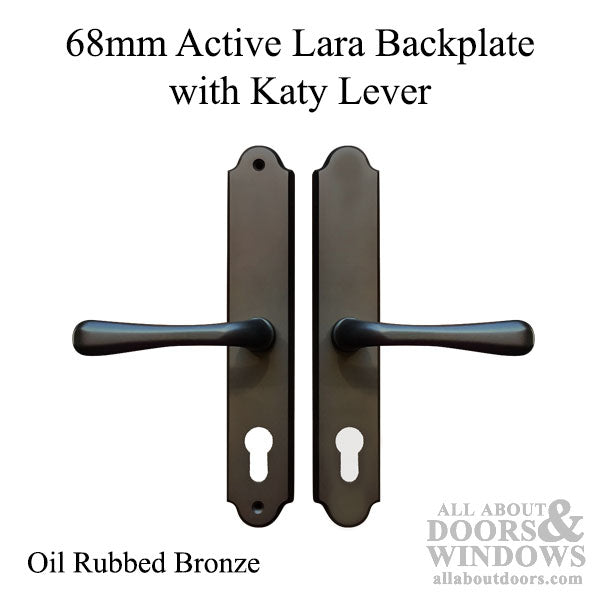 Amesbury Katy/Lara Lever Handleset – 68mm PZ, Oil Rubbed Bronze