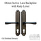 Amesbury Katy/Lara Lever Handleset – 68mm PZ, Oil Rubbed Bronze