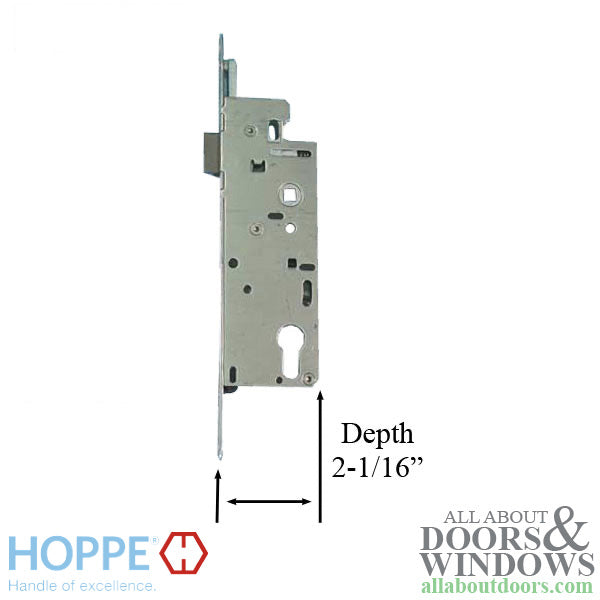Hoppe Single Point Mortise Lock – 35mm Backset, 1" Deadbolt Throw