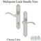 Inactive Multipoint Trim with Half Cylinder – 1-3/4" Door