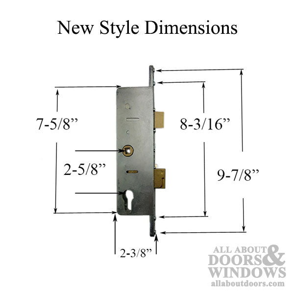 Schlegel Multipoint Lock Body – 45mm Backset, 68mm Handle Spacing