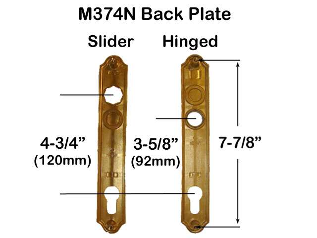 Fuhr Sliding Patio Door Dummy Trim – Traditional, L-Type Handle