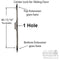 Ashland Sliding Door Center Lock Assembly – 43mm Backset