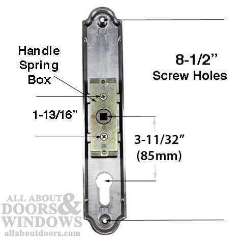 Lever Handleset Trim for Pella/Cifial Single Point Lock – 85mm PZ, Satin Nickel