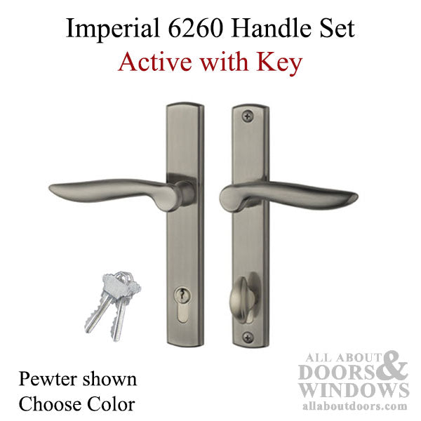 Active Multipoint Lock Trim – Euro-Profile Cylinder, 1-3/4" Door
