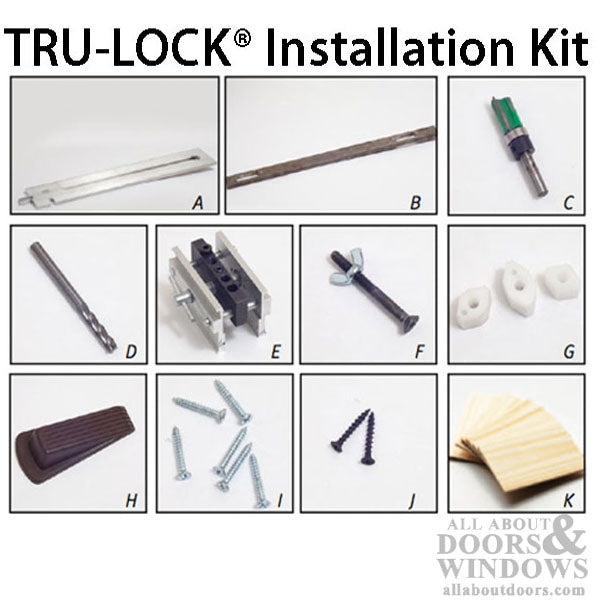 TRU-LOCK Deadbolt Installation Kit for Multi-Point Lock Systems