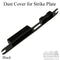 Dust Cover for Latch and Deadbolt Strike Plate – Black