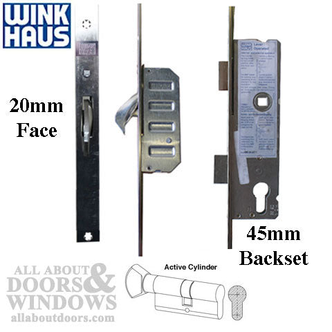 Winkhaus Euro Multipoint Lock with Hooks – 45mm Backset, 92mm PZ
