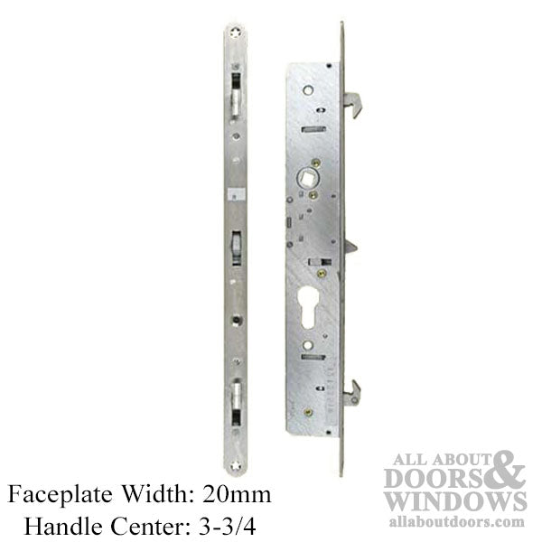 Winkhaus 2-Hook Multipoint Lock for Sliding Patio Doors – 28mm Backset, 92mm PZ
