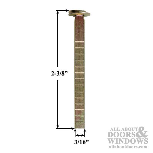 Flat Tail Piece for American Keyed Cylinders – 2-3/8" Length, Break-Away Design