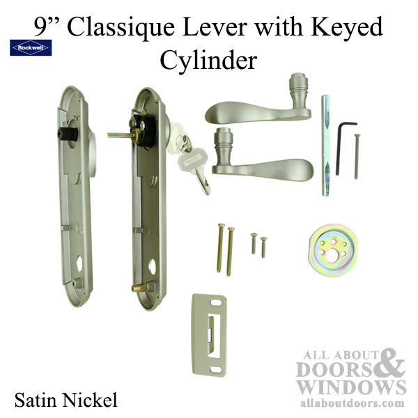 Monaco Wave Multipoint Handleset – 5-1/2" Bore Spacing, Schlage SC1 Keyway