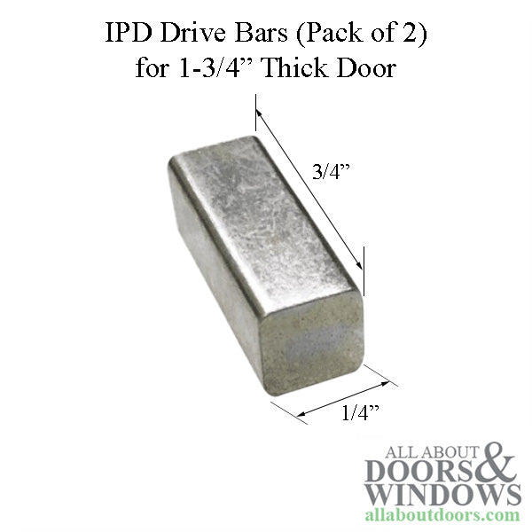 Peachtree IPD Mortise Lock Spindle – 1/4" Square for 1-3/4" Doors