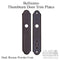 G-U/Ferco 5146 Passive Door Trim Plates – 92mm PZ, Dark Bronze
