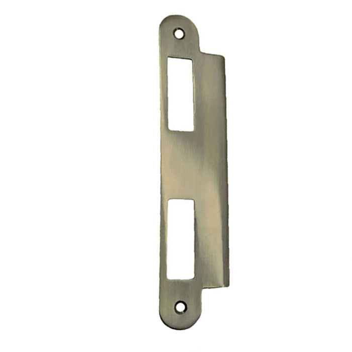 GU Ferco Latch and Deadbolt Keeper for 1-3/4" Doors – Antique Brass