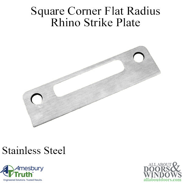 Amesbury Rhino Strike for Multipoint Locks – Stainless Steel