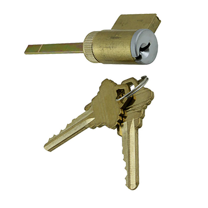 1" American Cylinder with Schlage Keyway – Brushed Chrome