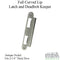 GU/Ferco Latch and Deadbolt Keeper for 2-1/4" Doors – Antique Nickel