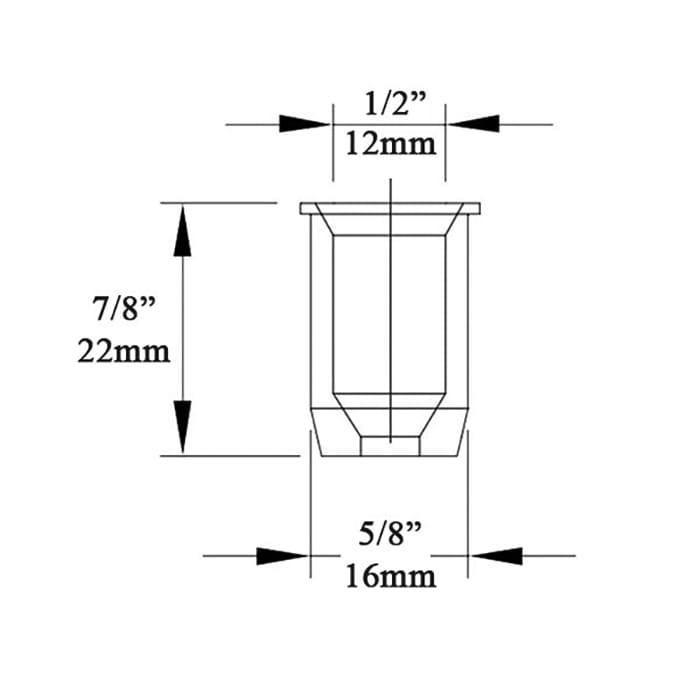 G-U Cremona D2 Round Socket Strike – 12mm, Brass