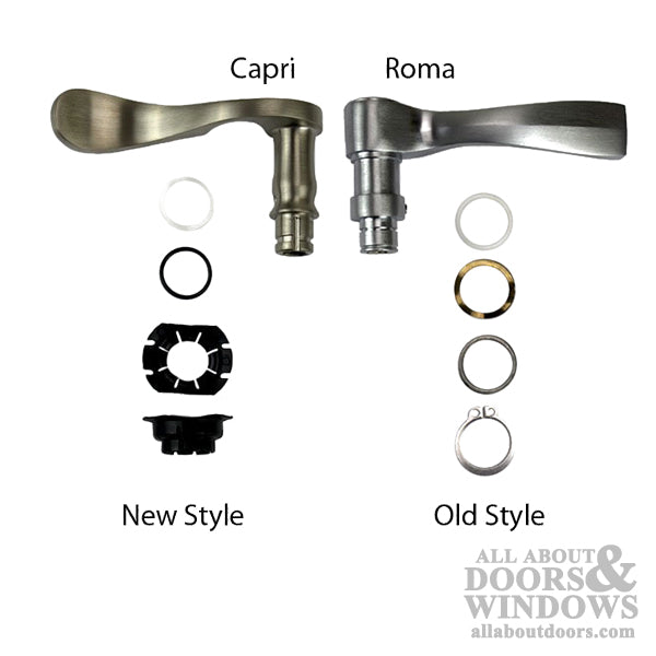 G-U Capri Lever for Active Handlesets – Left Hand, Polished Brass