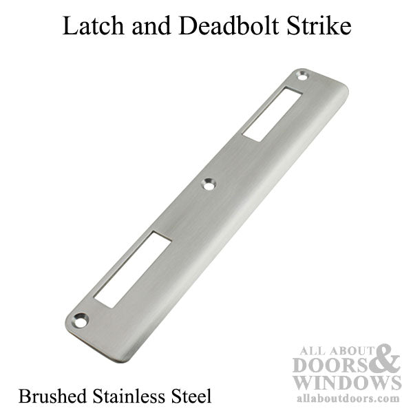 Amesbury P3000 Latch & Deadbolt Strike Plate – Curved Lip, 1-3/4" Active Door