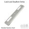 Amesbury P3000 Latch & Deadbolt Strike Plate – Curved Lip, 1-3/4" Active Door
