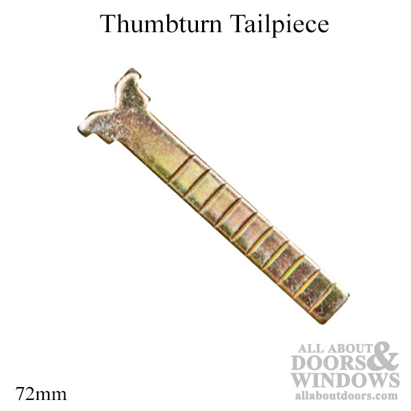 Thumb-Turn Tailpiece for Multipoint Locks – 72mm Offset