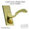 G-U Capri Lever for Active Handlesets – Right Hand, Polished Brass