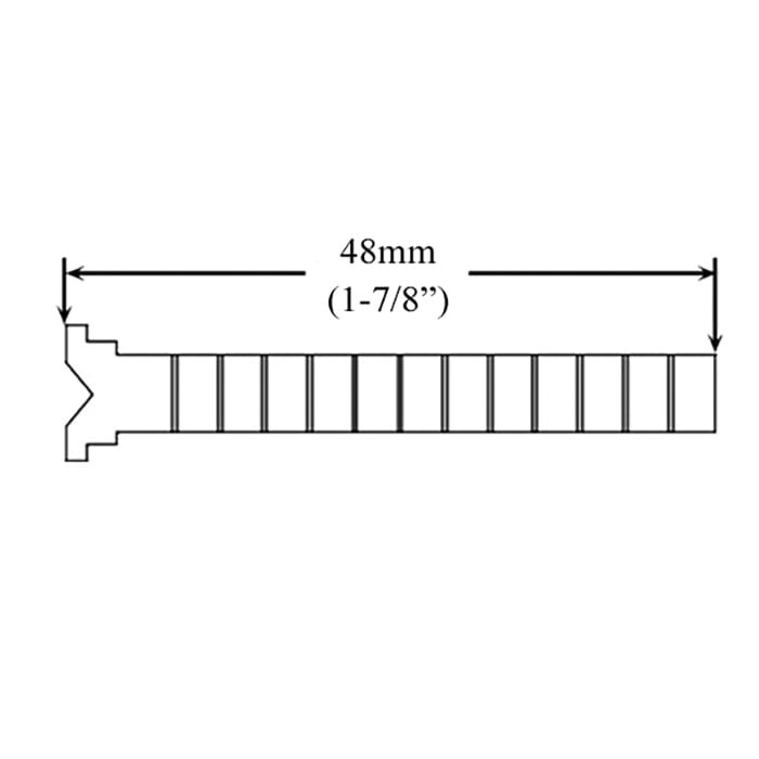 Thumb-Turn Tailpiece for Mortise Locks – 48mm