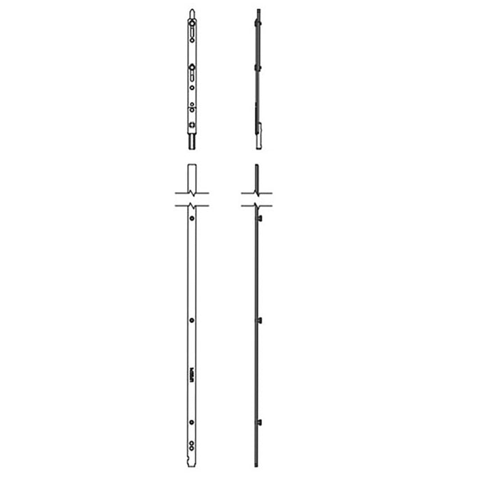 Amesbury P2000 Upper Active Assembly – 16mm Faceplate, 74-7/8" Length