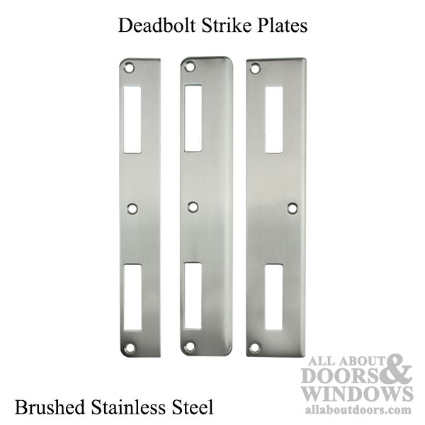 Amesbury P3000 Latch & Deadbolt Strike Plate – Curved Lip, 1-3/4" Active Door
