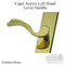 G-U Capri Lever for Active Handlesets – Left Hand, Polished Brass