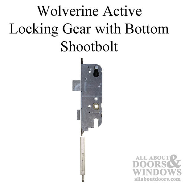 GU Wolverine 2-Point Door Locking Gear with Bottom Shootbolt – 45mm Backset, 92mm PZ