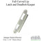 G-U/Ferco Latch and Deadbolt Keeper for 1-3/4" Doors – Antique Nickel