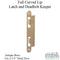 GU Ferco Latch and Deadbolt Keeper for 2-1/4" Doors – Antique Brass