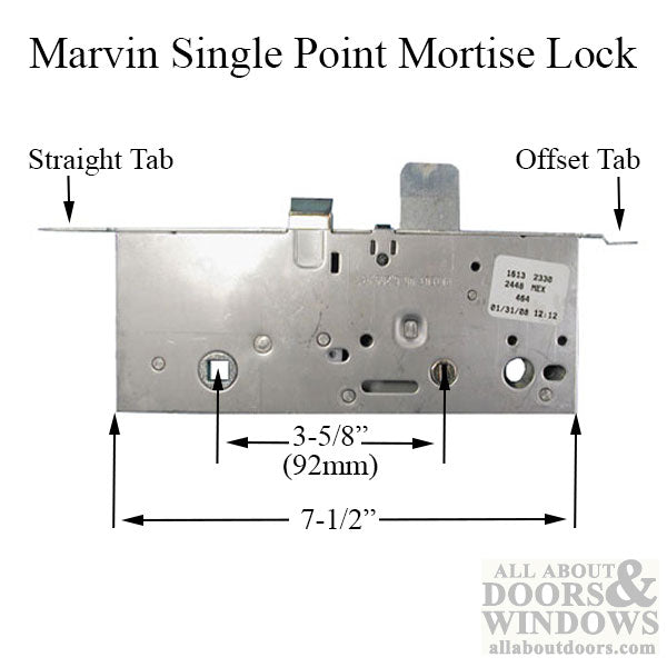 Marvin Active Vertical Rod Lock Body – 92mm PZ (Discontinued)