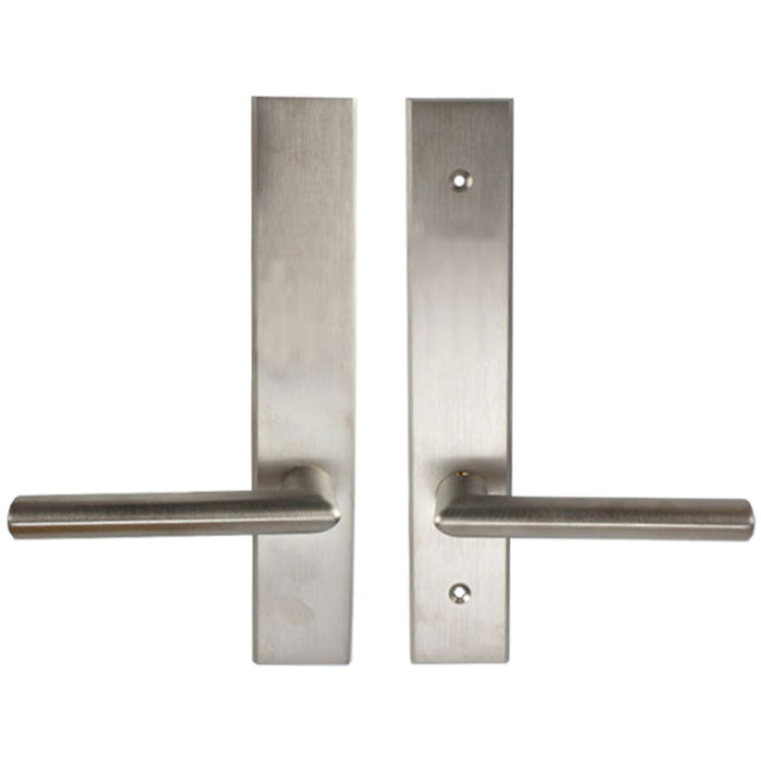Marvin Modern Dummy Handle Assembly for French Doors – PVD Satin Nickel