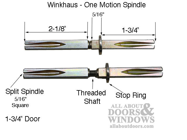 Winkhaus Mercury Handleset Trim for One-Motion Multipoint Lock – Bright Chrome
